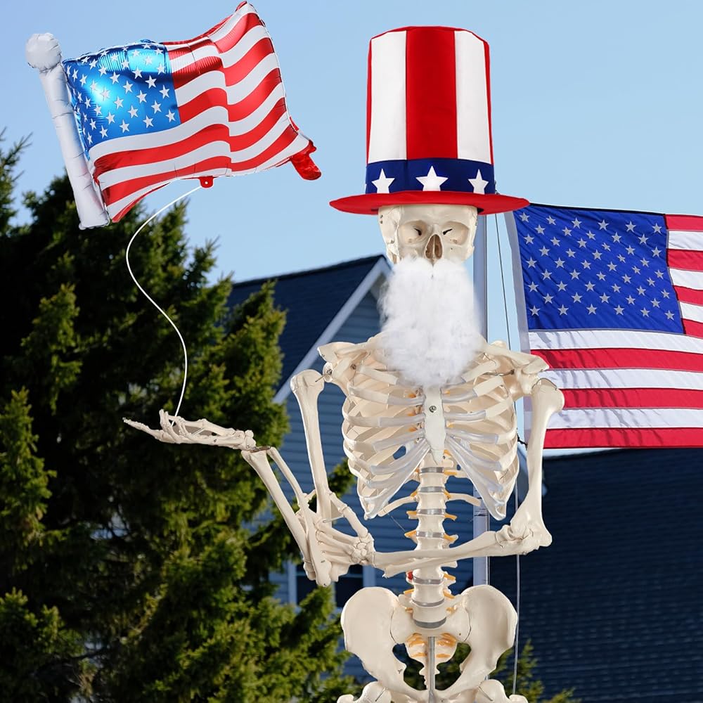 Amazon.com: WGXX 4th of July 12 ft Skeleton Accessories